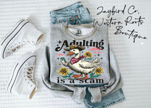 Load image into Gallery viewer, ADULTING IS A SCAM | ASH GRAY | SPORT GRAY | SAND | WHITE
