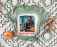 Load image into Gallery viewer, NEVER SLEEP AGAIN BLEACHED TEE
