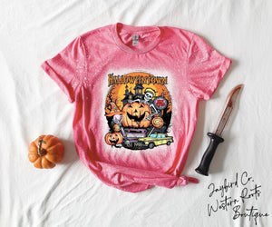 HALLOWEENTOWN  BLEACHED TEE