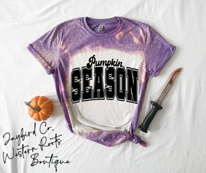 PUMPKIN SEASON BLEACHED TEE