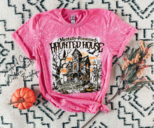 Load image into Gallery viewer, HAUNTED HOUSE BLEACHED TEE
