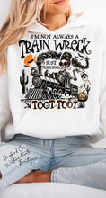 Load image into Gallery viewer, TRAIN WRECK SWEATSHIRT | MINT GREEN | ORCHID | DARK HEATHER | WHITE
