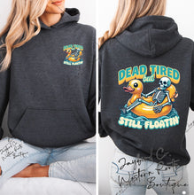 Load image into Gallery viewer, DEAD TIRED STILL FLOATIN SWEATSHIRT | MINT GREEN | ORCHID | DARK HEATHER | WHITE
