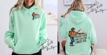 Load image into Gallery viewer, BIGFOOT THE MOUNTAINS ARE CALLING SWEATSHIRT | MINT GREEN | ORCHID | DARK HEATHER | WHITE
