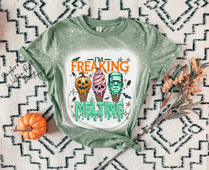IM FREAKIN MELTING BLEACHED TEE