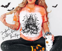 Load image into Gallery viewer, HAUNTED HOUSE BLEACHED TEE

