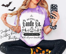 Load image into Gallery viewer, JACK LANTERNS CANDLE CO. BLEACHED TEE
