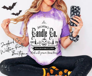 JACK LANTERNS CANDLE CO. BLEACHED TEE