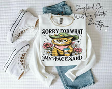 Load image into Gallery viewer, SORRY FOR WHAT MY FACE SAID | ASH GRAY | SPORT GRAY | SAND | WHITE
