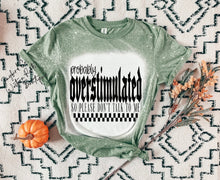 Load image into Gallery viewer, PROB OVERSTIMULATED BLEACHED TEE
