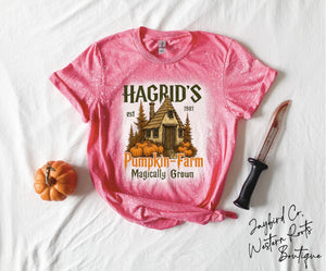 HAGRADS PUMPKIN FARM BLEACHED TEE