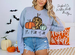 ITS FALL YALL | ASH GRAY | SPORT GRAY | SAND | FOREST GREEN