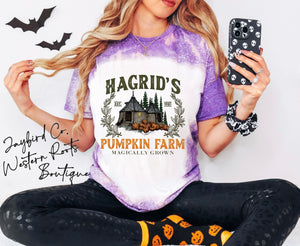 HAGRADS PUMPKIN FARM BLEACHED TEE
