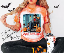 Load image into Gallery viewer, NEVER SLEEP AGAIN BLEACHED TEE

