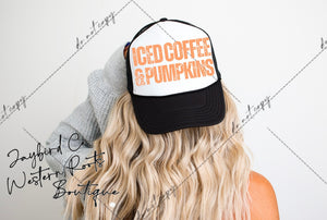 Iced Coffee & Pumpkins | Trucker Hat