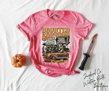 Load image into Gallery viewer, HAUNTED RACCOON MOTEL BLEACHED TEE
