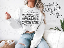 Load image into Gallery viewer, LET THEM HOODIE/CREW SWEATSHIRT
