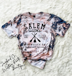 SALEM SISTERS BLEACHED TEE