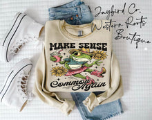 Load image into Gallery viewer, MAKE SENSE COMMON AGAIN HOODIE/CREW SWEATSHIRT
