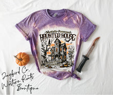 Load image into Gallery viewer, HAUNTED HOUSE BLEACHED TEE
