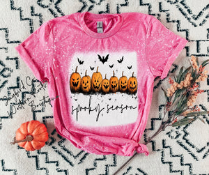 SPOOKY SEASON BLEACHED TEE