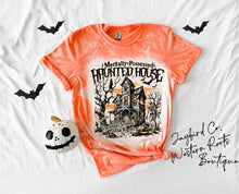 Load image into Gallery viewer, HAUNTED HOUSE BLEACHED TEE
