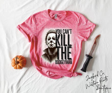 Load image into Gallery viewer, YOU CAN’T KILL THE BOOGYMAN BLEACHED TEE

