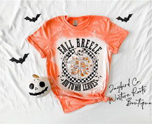 Load image into Gallery viewer, FALL BREEZE AUTUMN LEAVES BLEACHED TEE
