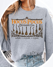 Load image into Gallery viewer, HOCUS POCUS BROOM CO. SWEATSHIRT | ASH GRAY | SPORT GRAY | SAND | FOREST GREEN
