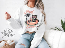 Load image into Gallery viewer, FERAL GIRL SUMMER HOODIE/CREW SWEATSHIRT
