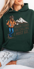 Load image into Gallery viewer, BIGFOOT THE MOUNTAINS ARE CALLING SWEATSHIRT | ASH GRAY | SPORT GRAY | SAND | FOREST GREEN
