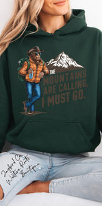 BIGFOOT THE MOUNTAINS ARE CALLING SWEATSHIRT | ASH GRAY | SPORT GRAY | SAND | FOREST GREEN