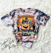 Load image into Gallery viewer, HALLOWEENTOWN  BLEACHED TEE
