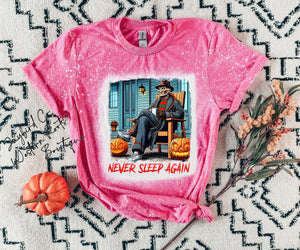 NEVER SLEEP AGAIN BLEACHED TEE