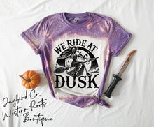 Load image into Gallery viewer, WE RIDE AT DUSK BLEACHED TEE
