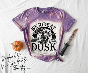 WE RIDE AT DUSK BLEACHED TEE