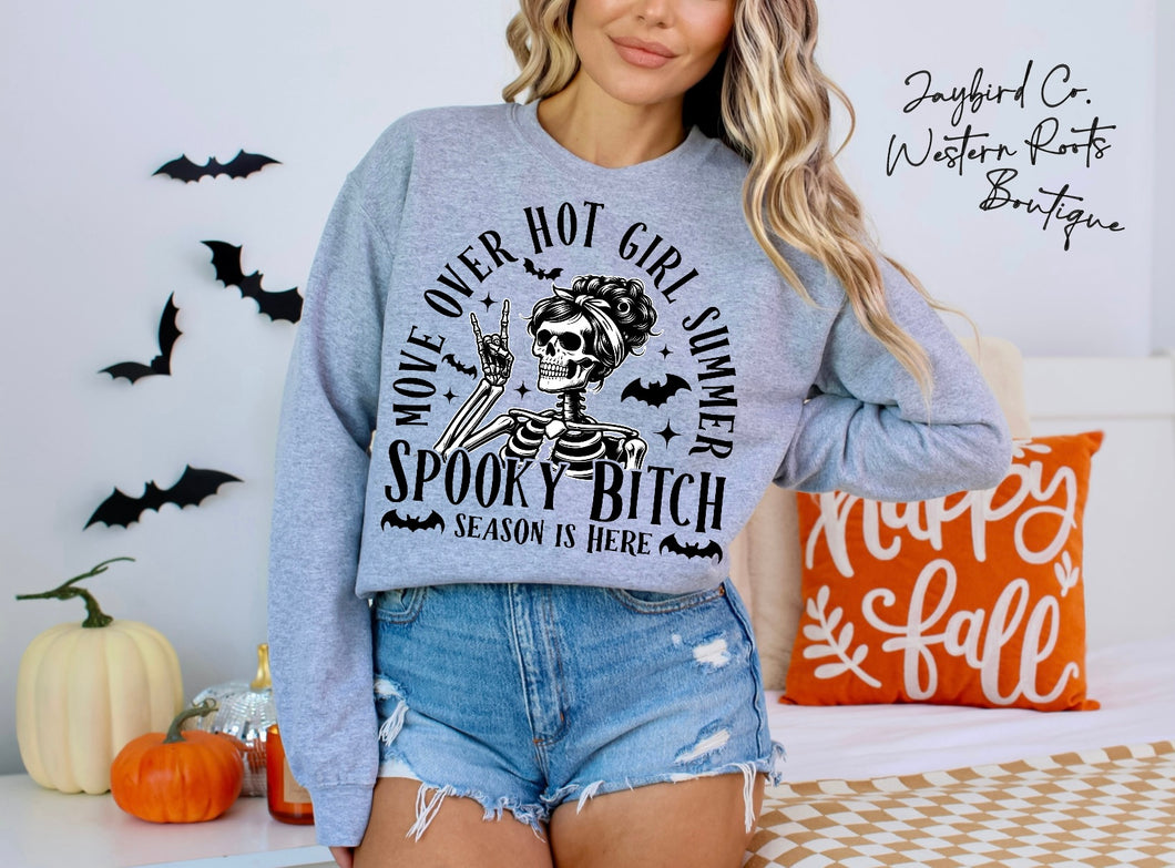 SPOOKY BITCH SEASON | ASH GRAY | SPORT GRAY | SAND | FOREST GREEN