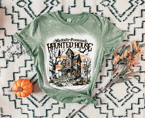 HAUNTED HOUSE BLEACHED TEE