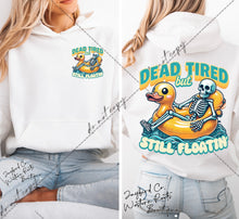 Load image into Gallery viewer, DEAD TIRED STILL FLOATIN SWEATSHIRT | MINT GREEN | ORCHID | DARK HEATHER | WHITE
