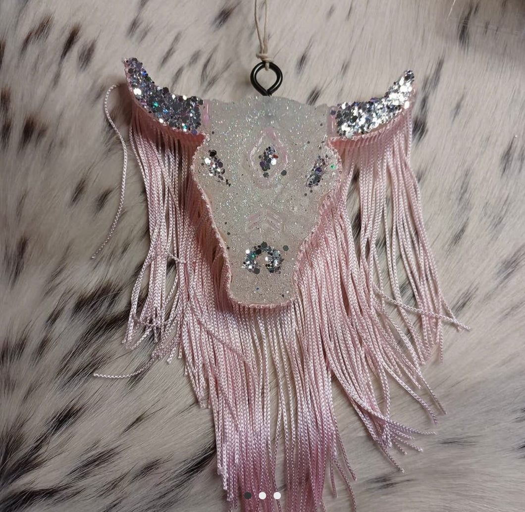 LONGHORN COWHEAD FRINGE FRESHIE
