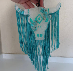 LONGHORN COWHEAD FRINGE FRESHIE