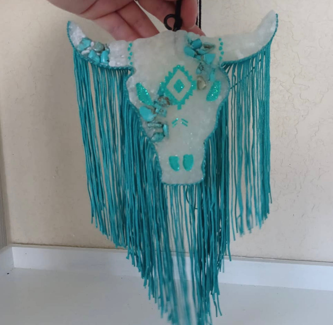 LONGHORN COWHEAD FRINGE FRESHIE