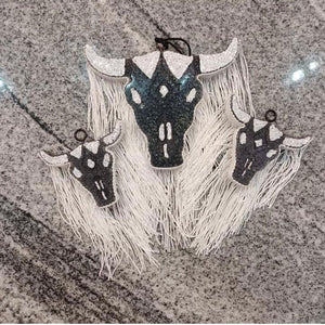 COWHEAD LONGHORN FRINGE FRESHIE