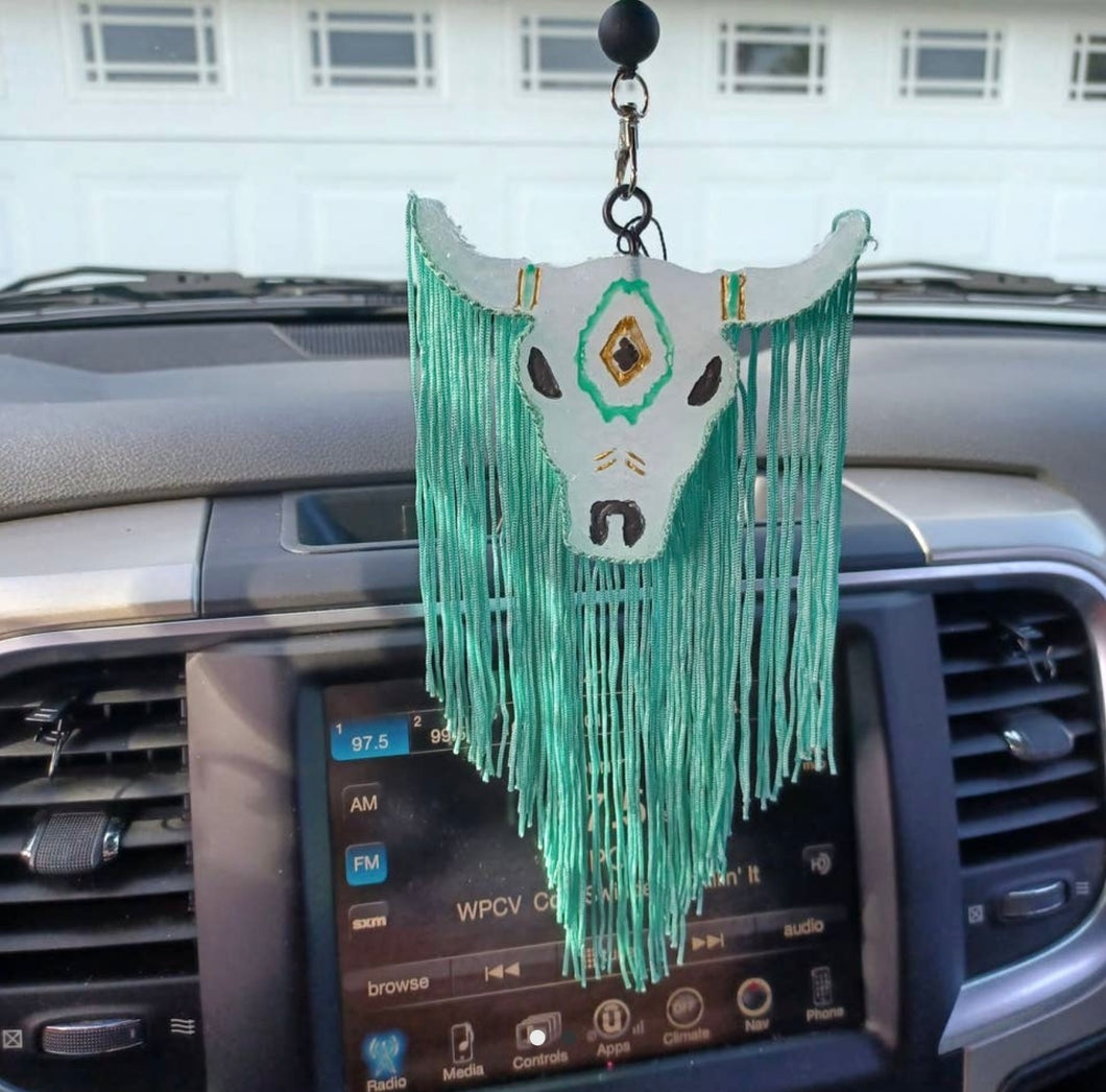 LONGHORN COWHEAD FRINGE FRESHIE