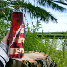 Load image into Gallery viewer, 20oz Firefighter Flag Tumbler
