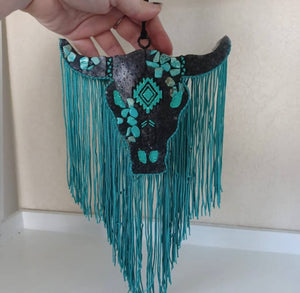 LONGHORN COWHEAD FRINGE FRESHIE