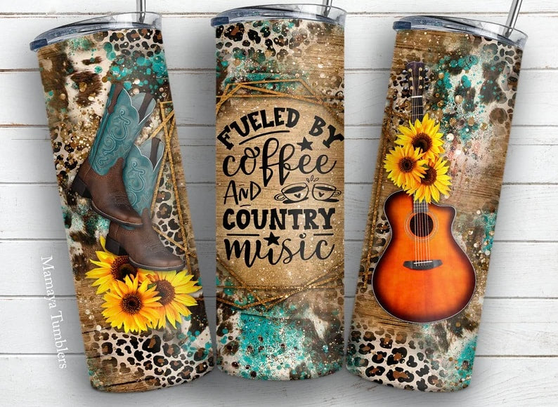 20oz COFFEE & COUNTRY MUSIC TUMBLER