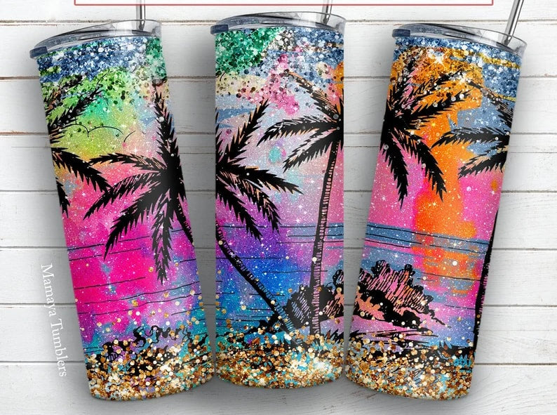 20oz PALM TREE TUMBLER