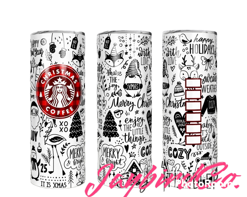 20oz Christmas Starbies Tumbler